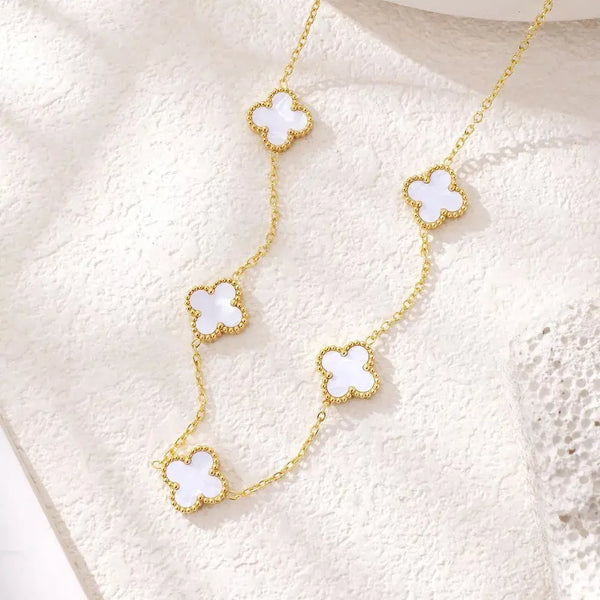 Pearl Clover Delicate Necklace